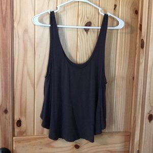 Gray, flowy tank from AE
